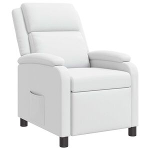 vidaXL Recliner Hvid Kunstl&aelig;der