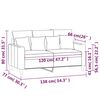 vidaXL 2-personers sofa 120 cm fl&oslash;jl gul