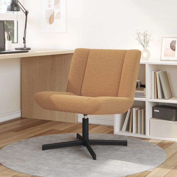 vidaXL Drejestol Beige 63 x 75 x 76 cm Fårskind