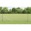 vidaXL Hegnsp&aelig;l S&oslash;lv 50 x 0,5 m (13 mm net) St&aring;l