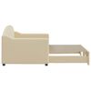 vidaXL daybed med udtræk 80x200 cm stof cremefarvet