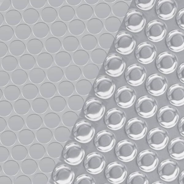 vidaXL rektangulært poolovertræk 800x500 cm PE sølvfarvet