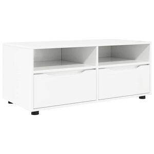 vidaXL TV-skab H&oslash;j gloss hvid 100 x 48 x 43 cm Konstrueret tr&aelig;