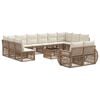 vidaXL Havesofa S&aelig;t 13 stk. Beige og cremehvid polyrattan