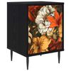 vidaXL Natskab GENNEP Sort eg 36 x 33 x 51 cm Konstrueret tr&aelig;