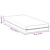 vidaXL Madras Hvid 70 x 140 cm Pocket Spring