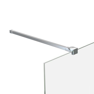 vidaXL støttestang til brusevæg 70-120 cm rustfrit stål