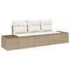 vidaXL Havesofa S&aelig;t 3 stk. Beige og creme polyrattan