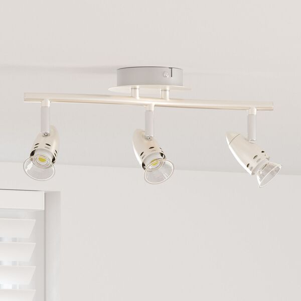 vidaXL Loftsspot Matte nickel 36,5 x 10 x 12,5 cm Stål