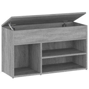 vidaXL skob&aelig;nk 80x30x45 cm konstrueret tr&aelig; gr&aring; sonoma-eg