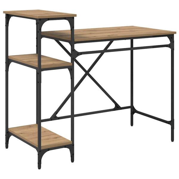 vidaXL Bord Artisan Egetr&aelig; 105 x 50 x 90 cm Konstrueret tr&aelig;