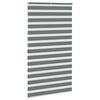 vidaXL zebragardin m&oslash;rkegr&aring; 130x200 cm stofbredde 125,9 cm polyester