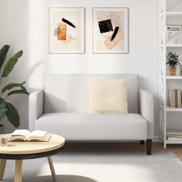 vidaXL Rygpude Beige 50 x 45 cm Mikrofiberstof