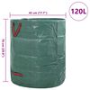vidaXL Havematerialeposer 12 pcs Grøn 45 x 45 x 76 cm Polypropylen