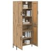 vidaXL Highboard 2 pcs Artisan Egetr&aelig; Konstrueret tr&aelig;