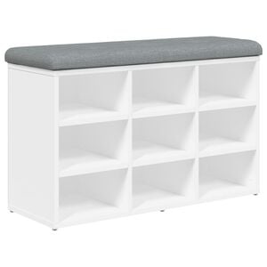 vidaXL skob&aelig;nk hvid 82x32x50 cm konstrueret tr&aelig;