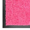 vidaXL vaskbar dørmåtte 60x90 cm pink