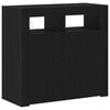 vidaXL Sideboard Sort eg 80 x 35 x 75 cm Konstrueret tr&aelig;