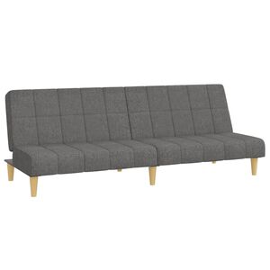 vidaXL 2-personers sovesofa stof lysegr&aring;