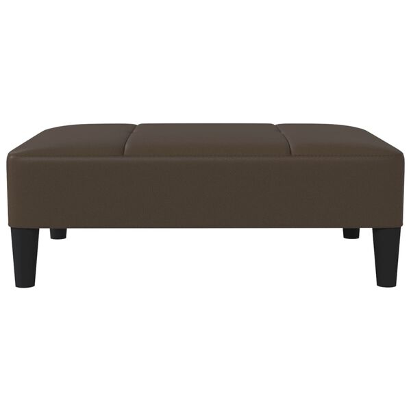 vidaXL fodskammel 78x56x32 cm kunstl&aelig;der brun