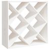 vidaXL vinreol 62x25x62 cm massivt fyrretr&aelig; hvid