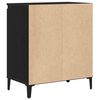 vidaXL Sideboard Sort eg 60 x 35 x 70 cm Konstrueret tr&aelig;