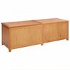 vidaXL Opbevaringskasse 150 x 45 x 45 cm Massivt Eg Tr&aelig;