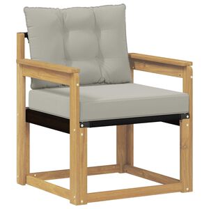 vidaXL Udend&oslash;rs sofa Massiv akacietr&aelig; og Textilene Hvid