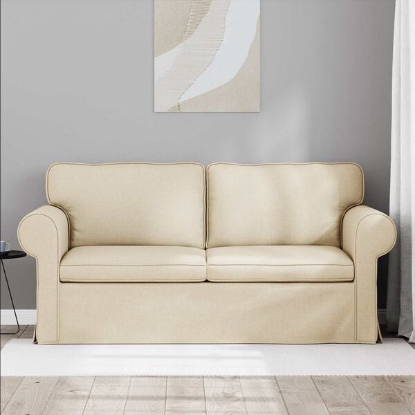 vidaXL Sofa Creme Samlede dimensioner: 175 x 82 x 80 cm (B x D x H)