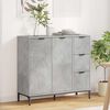 vidaXL Sideboard Beton Gr&aring; 89,5 x 33 x 82 cm Konstrueret tr&aelig;