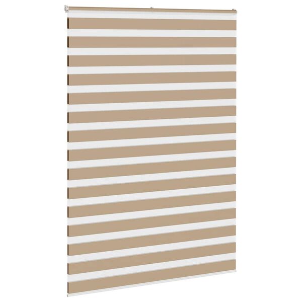 vidaXL zebragardin sandbrun 165x230 cm stofbredde 160,9 cm polyester