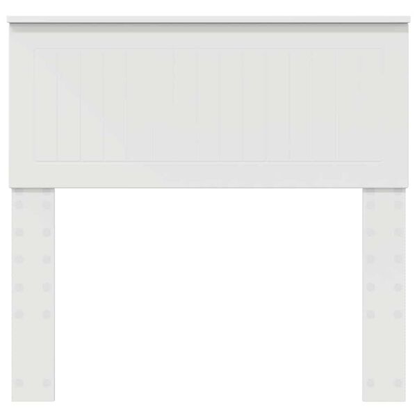 vidaXL Hovedgærde med hovedgærde Hvid 90 cm Konstrueret træ