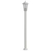 vidaXL udend&oslash;rs standerlampe 120 cm rustfrit st&aring;l s&oslash;lvfarvet