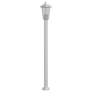 vidaXL udend&oslash;rs standerlampe 120 cm rustfrit st&aring;l s&oslash;lvfarvet