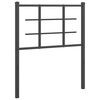 vidaXL udskiftningsgavl 75 cm metal sort