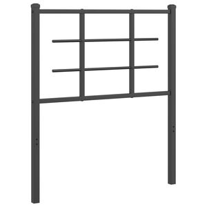 vidaXL udskiftningsgavl 75 cm metal sort