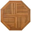 vidaXL bordplade 60x60x2,5 cm ottekantet massivt teaktr&aelig;