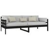 vidaXL daybed 90x200 cm massivt fyrretræ sort