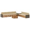 vidaXL Udend&oslash;rs sofagruppe 8 stk. Naturlig og Beige Polyester