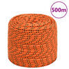 vidaXL tovv&aelig;rk til b&aring;d 6 mm 500 m polypropylen orange
