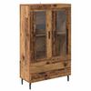 vidaXL Highboard Gammelt tr&aelig; 69,5 x 31 x 115 cm Konstrueret tr&aelig;