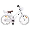 vidaXL B&oslash;rnecykel 18 tommer til 5-7 &aring;r gammel Hvid