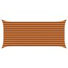 vidaXL Solskygge sejl Orange og Brun 4,5 x 2 m 100% polyester Oxford