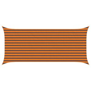 vidaXL Solskygge sejl Orange og Brun 4,5 x 2 m 100% polyester Oxford