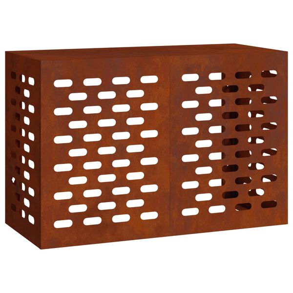 vidaXL Air Conditioner Cover Rusten 90 x 40 x 60 cm Cortenst&aring;l