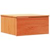 vidaXL Sengebord 2 pcs Voks brun 37 x 35 x 18,5 cm Massivt fyrretr&aelig;