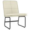 vidaXL loungestol 54x75x76 cm kunstl&aelig;der cremefarvet