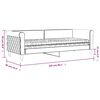 vidaXL daybed med madras 80x200 cm velour mørkegrøn