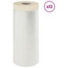 vidaXL St&oslash;vdragt med kl&aelig;bende tape 12 pcs Transparent 110 x 3300 cm