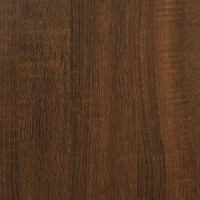 vidaXL badeværelsesskab 80x33x60 cm konstrueret træ brun egetræsfarve
